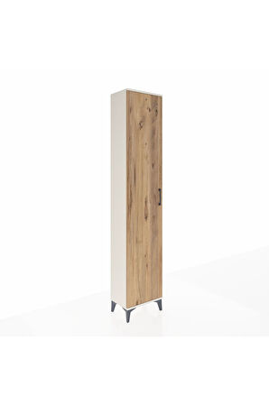 Arges Dolap 2 Raflı Tek Kapaklı Tek Askılı 44x30x221 Aytaşı-Çam