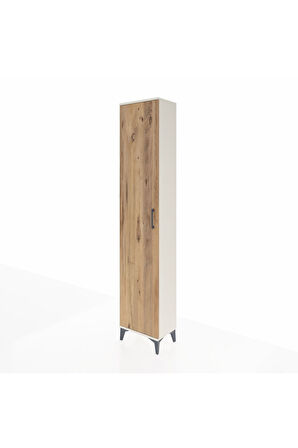 Arges Dolap 2 Raflı Tek Kapaklı Tek Askılı 44x30x221 Aytaşı-Çam