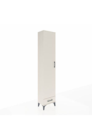 Arges Dolap 5 Raflı Tek Çekmeceli Tek Kapaklı 44x30x221 Aytaşı-Aytaşı