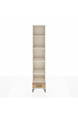 Arges Dolap 5 Raflı Tek Çekmeceli 44x30x221 Aytaşı-Çam