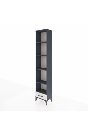 Arges Dolap 5 Raflı Tek Çekmeceli 44x30x221 Antrasit-Aytaşı