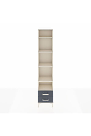 Arges Dolap 5 Raflı 2 Çekmeceli 44x30x221 Aytaşı-Antrasit