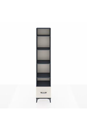 Arges Dolap 5 Raflı Tek Çekmeceli 44x30x221 Antrasit-Aytaşı