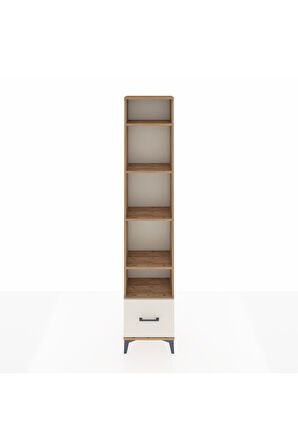 Arges Dolap 5 Raflı Tek Çekmeceli 44x30x221 Çam-Aytaşı