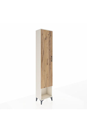 Arges Dolap 2 Raflı Tek Kapaklı Tek Askılı 44x30x221 Aytaşı-Çam