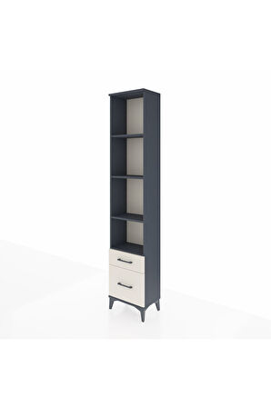 Arges Dolap 4 Raflı 2 Çekmeceli 44x30x221 Antrasit-Aytaşı