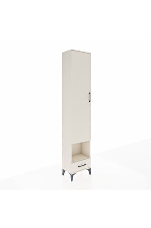 Arges Dolap 3 Raflı Tek Çekmeceli Tek Askılı 44x30x221 Aytaşı-Aytaşı