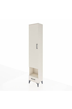 Arges Dolap 3 Raflı Tek Çekmeceli Tek Askılı 44x30x221 Aytaşı-Aytaşı