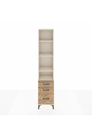 Arges Dolap 4 Raflı 3 Çekmeceli 44x30x221 Aytaşı-Çam