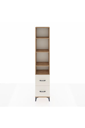 Arges Dolap 4 Raflı 2 Çekmeceli 44x30x221 Çam-Aytaşı