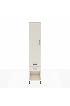Arges Dolap 2 Raflı 2 Çekmeceli Tek Askılı 44x30x221 Aytaşı-Aytaşı