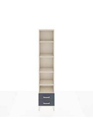 Arges Dolap 5 Raflı 2 Çekmeceli 44x30x221 Aytaşı-Antrasit