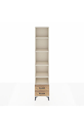 Arges Dolap 5 Raflı 2 Çekmeceli 44x30x221 Aytaşı-Çam