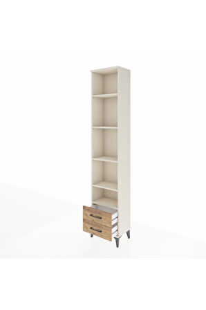 Arges Dolap 5 Raflı 2 Çekmeceli 44x30x221 Aytaşı-Çam