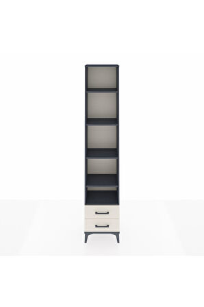 Arges Dolap 5 Raflı 2 Çekmeceli 44x30x221 Antrasit-Aytaşı