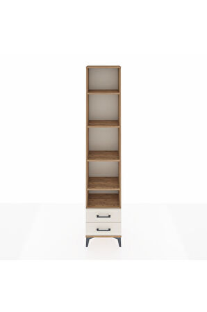 Arges Dolap 5 Raflı 2 Çekmeceli 44x30x221 Çam-Aytaşı