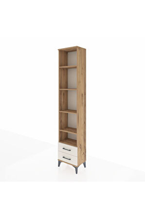 Arges Dolap 5 Raflı 2 Çekmeceli 44x30x221 Çam-Aytaşı