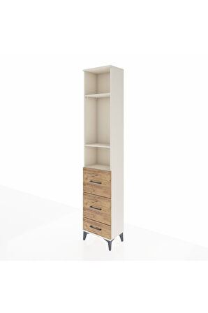 Arges Dolap 3 Raflı 3 Çekmeceli 44x30x221 Aytaşı-Çam