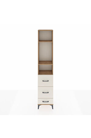 Arges Dolap 3 Raflı 3 Çekmeceli 44x30x221 Çam-Aytaşı