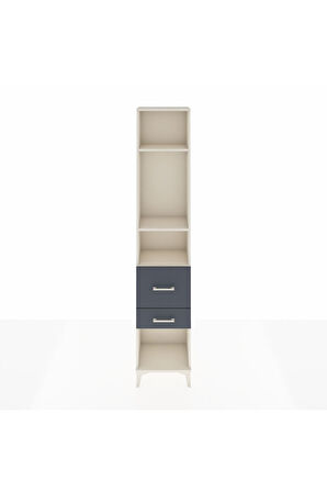 Arges Dolap 3 Raflı 2 Çekmeceli 44x30x221 Aytaşı-Antrasit