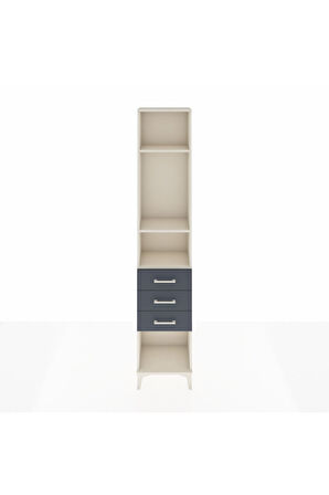 Arges Dolap 3 Raflı 3 Çekmeceli 44x30x221 Aytaşı-Antrasit