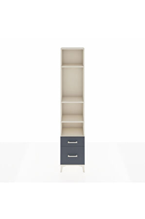 Arges Dolap 4 Raflı 2 Çekmeceli 44x30x221 Aytaşı-Antrasit