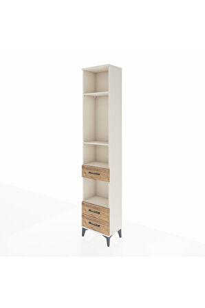 Arges Dolap 4 Raflı 3 Çekmeceli 44x30x221 Aytaşı-Çam