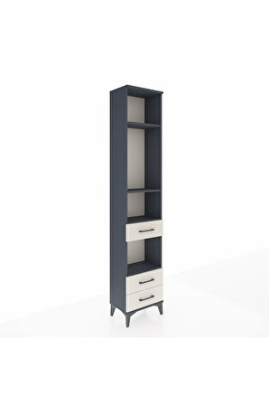 Arges Dolap 4 Raflı 3 Çekmeceli 44x30x221 Antrasit-Aytaşı