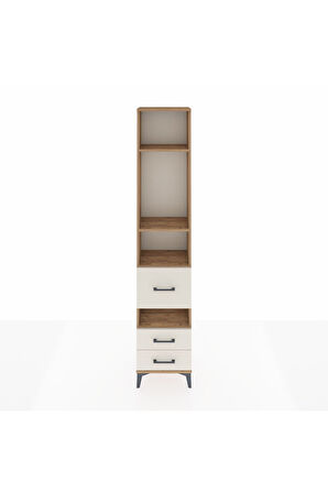 Arges Dolap 4 Raflı 3 Çekmeceli 44x30x221 Çam-Aytaşı