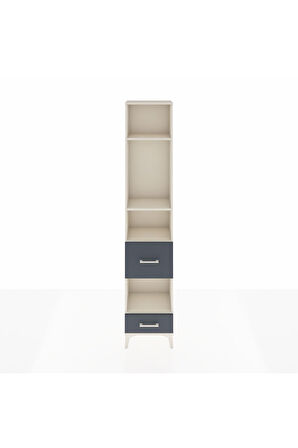 Arges Dolap 4 Raflı 2 Çekmeceli 44x30x221 Aytaşı-Antrasit