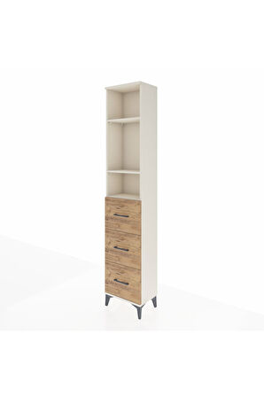Arges Dolap 3 Raflı 3 Çekmeceli 44x30x221 Aytaşı-Çam