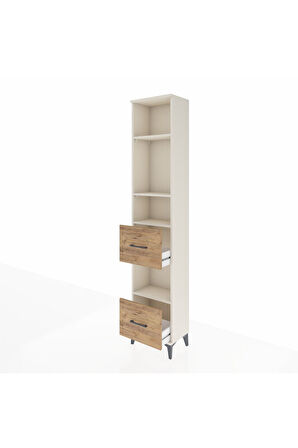 Arges Dolap 4 Raflı 2 Çekmeceli 44x30x221 Aytaşı-Çam