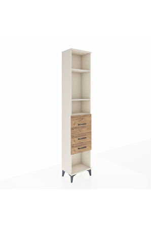 Arges Dolap 3 Raflı 3 Çekmeceli 44x30x221 Aytaşı-Çam