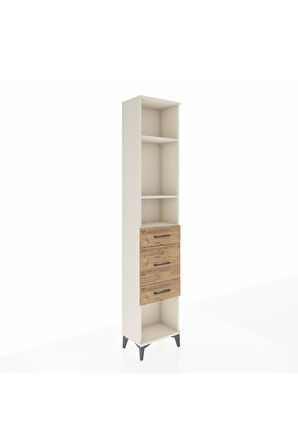 Arges Dolap 3 Raflı 3 Çekmeceli 44x30x221 Aytaşı-Çam