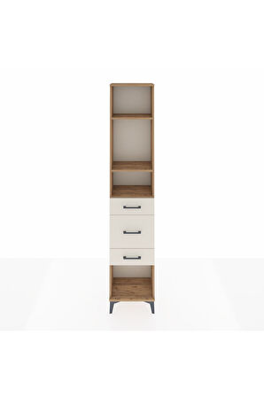 Arges Dolap 3 Raflı 3 Çekmeceli 44x30x221 Çam-Aytaşı