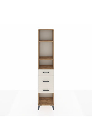 Arges Dolap 3 Raflı 3 Çekmeceli 44x30x221 Çam-Aytaşı