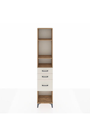 Arges Dolap 3 Raflı 3 Çekmeceli 44x30x221 Çam-Aytaşı