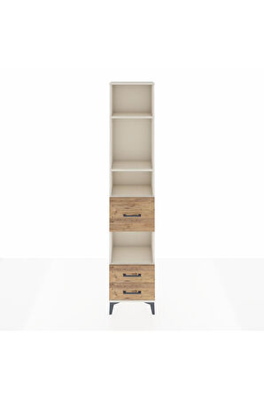 Arges Dolap 4 Raflı 3 Çekmeceli 44x30x221 Aytaşı-Çam