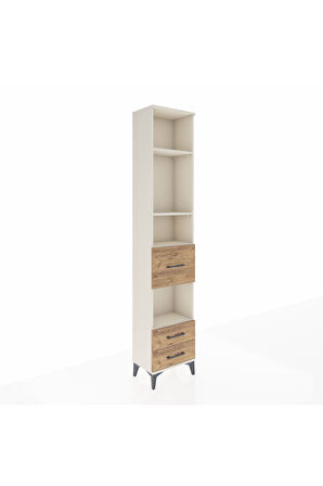 Arges Dolap 4 Raflı 3 Çekmeceli 44x30x221 Aytaşı-Çam