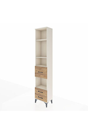 Arges Dolap 4 Raflı 3 Çekmeceli 44x30x221 Aytaşı-Çam