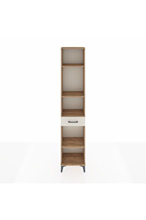 Arges Dolap 4 Raflı Tek Çekmeceli 44x30x221 Çam-Aytaşı