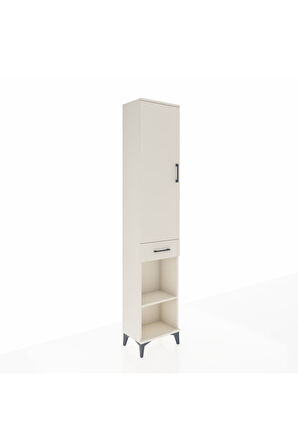 Arges Dolap 3 Raflı Tek Çekmeceli Tek Askılı 44x30x221 Aytaşı-Aytaşı