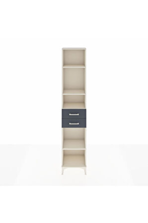 Arges Dolap 4 Raflı 2 Çekmeceli 44x30x221 Aytaşı-Antrasit