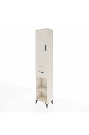 Arges Dolap 3 Raflı Tek Çekmeceli Tek Askılı 44x30x221 Aytaşı-Aytaşı