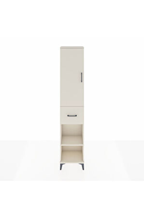 Arges Dolap 4 Raflı Tek Çekmeceli Tek Kapaklı 44x30x221 Aytaşı-Aytaşı