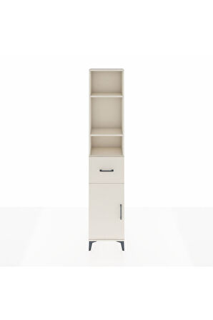 Arges Dolap 4 Raflı Tek Çekmeceli Tek Kapaklı 44x30x221 Aytaşı-Aytaşı