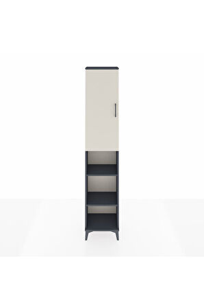 Arges Dolap 5 Raflı Tek Kapaklı 44x30x221 Antrasit-Aytaşı