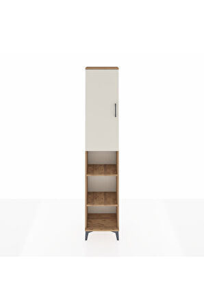 Arges Dolap 5 Raflı Tek Kapaklı 44x30x221 Çam-Aytaşı