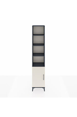 Arges Dolap 5 Raflı Tek Kapaklı 44x30x221 Antrasit-Aytaşı