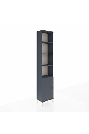 Arges Dolap 5 Raflı Tek Kapaklı 44x30x221 Antrasit-Antrasit